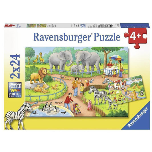 Ravensburger Puzzle A Day at the Zoo 2 x 24pc