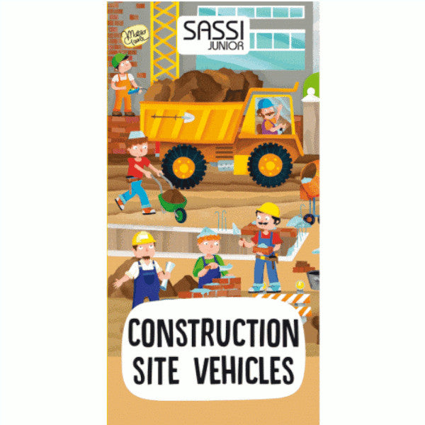Sassi Giant Puzzle Construction 30pc and Book 2