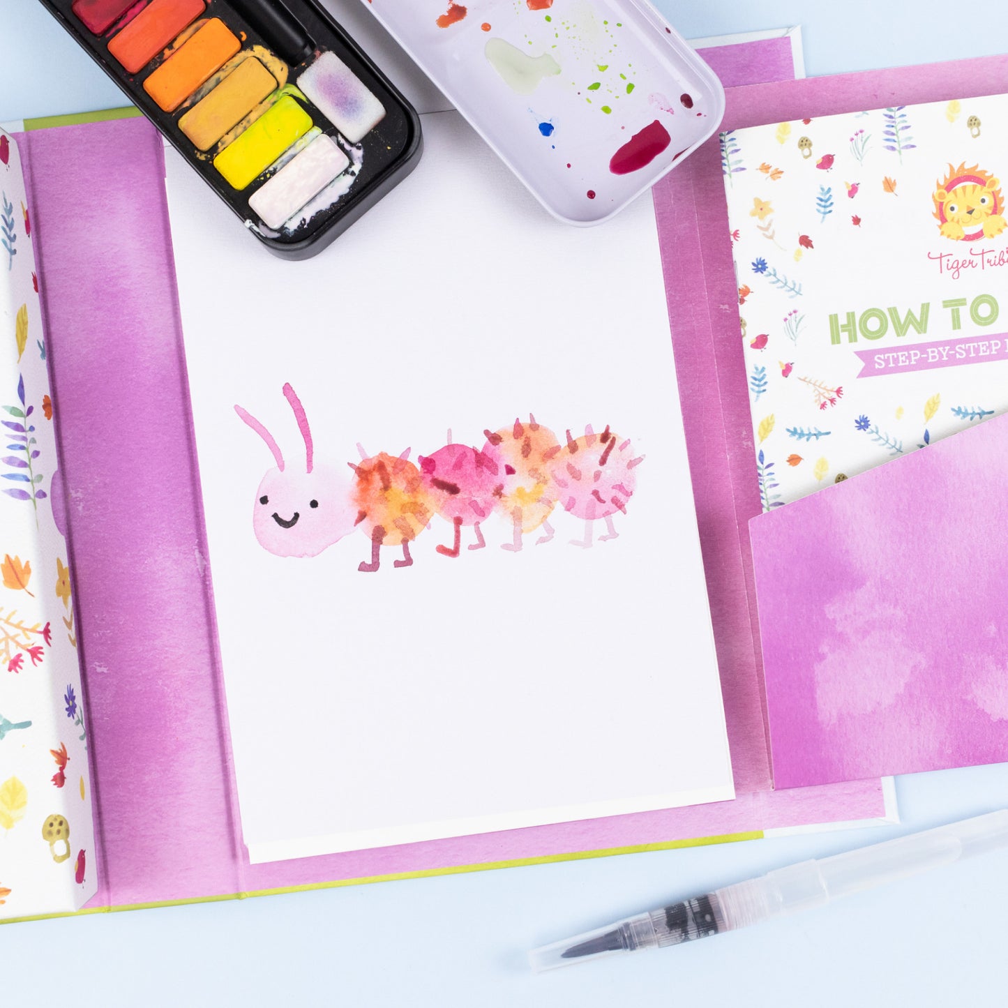 Tiger Tribe How to Paint Watercolour 6