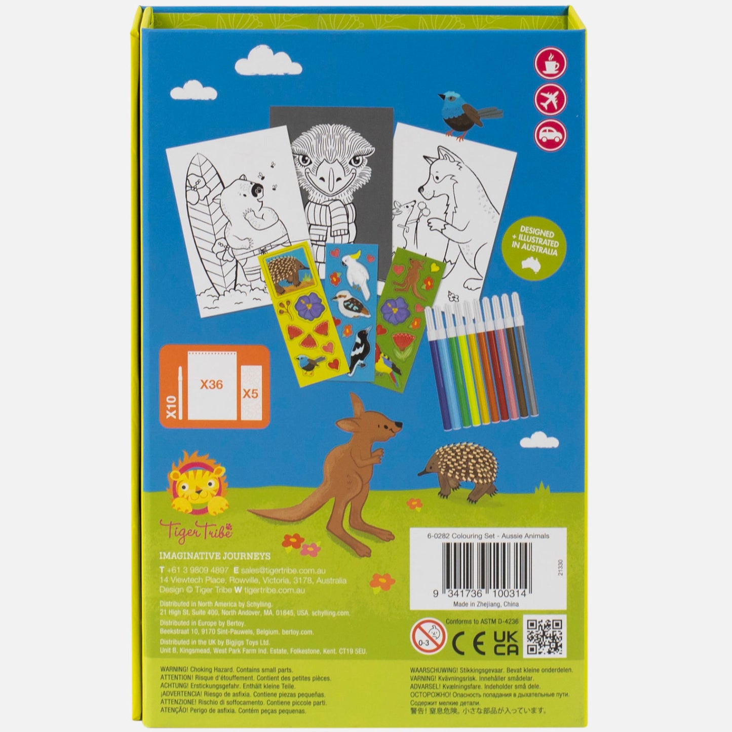 Tiger Tribe Colouring Set Aussie Animals 4