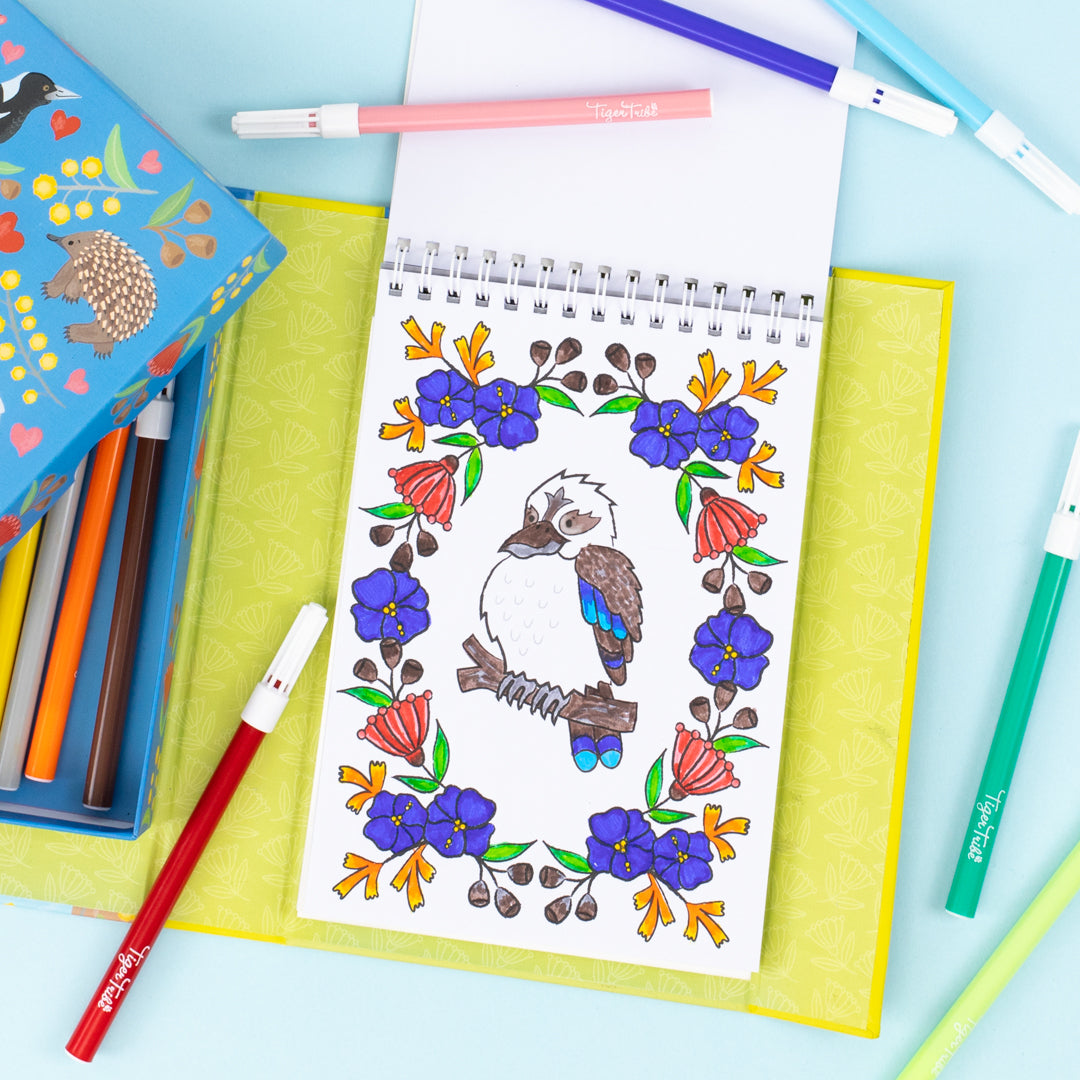Tiger Tribe Colouring Set Aussie Animals 1