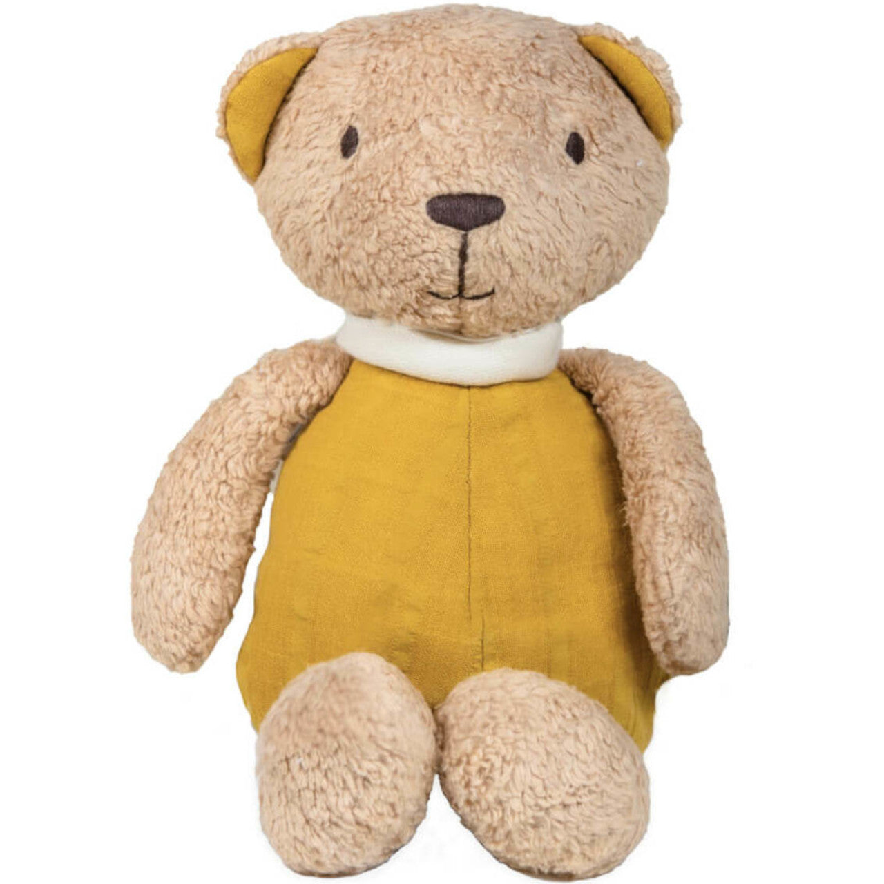 Tikiri Soft Toy Organic Baby Bear with Muslin