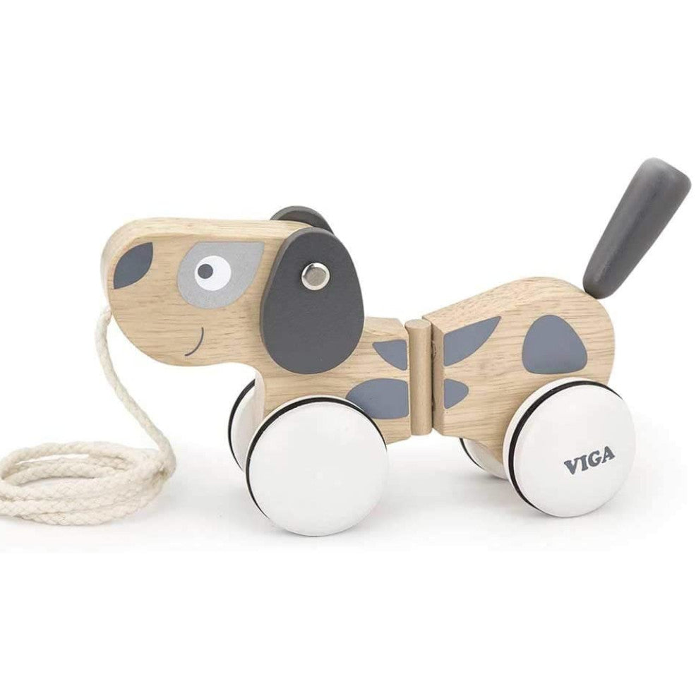 Viga Pull Along Puppy Wooden 1