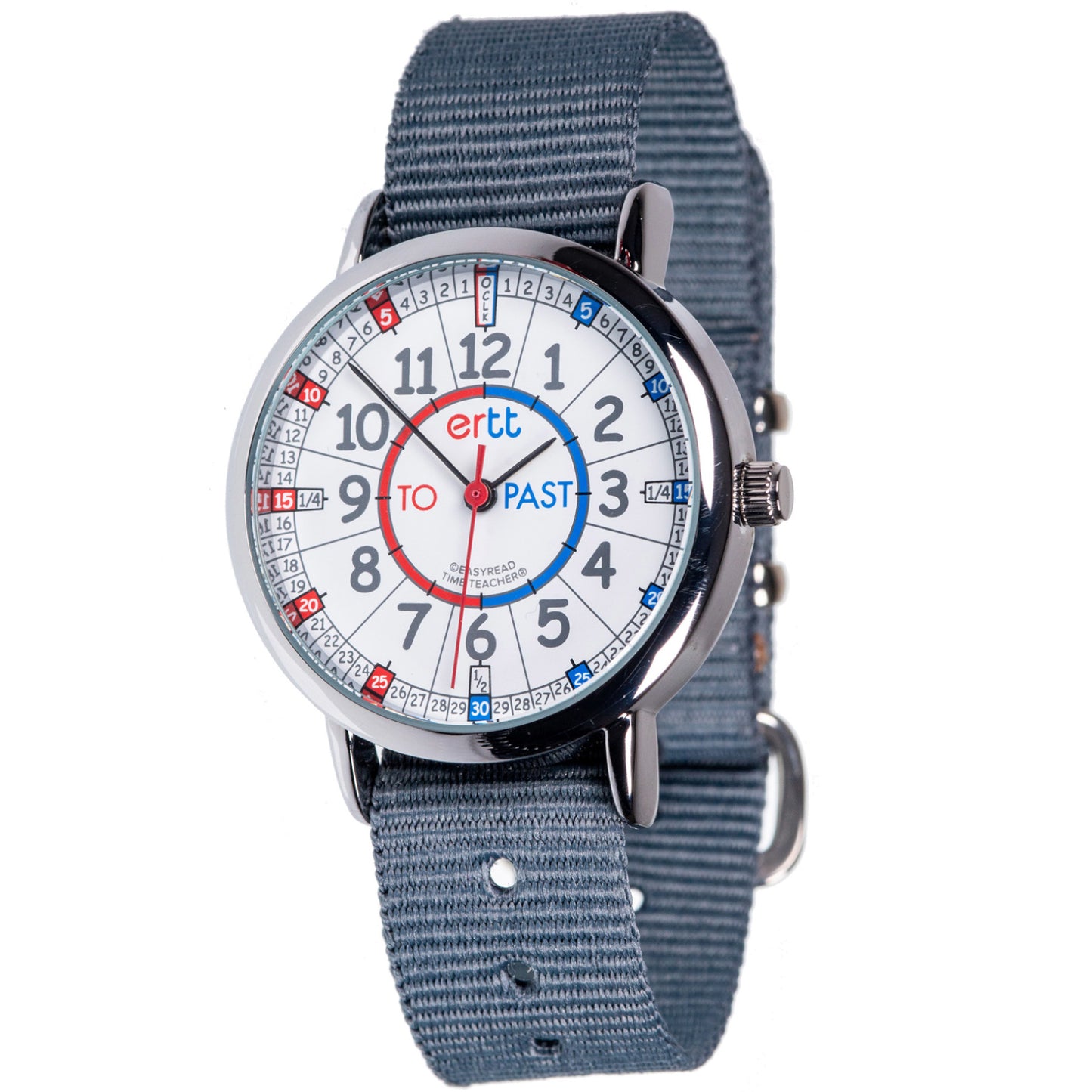 Easy Read Time Teacher Watch Grey