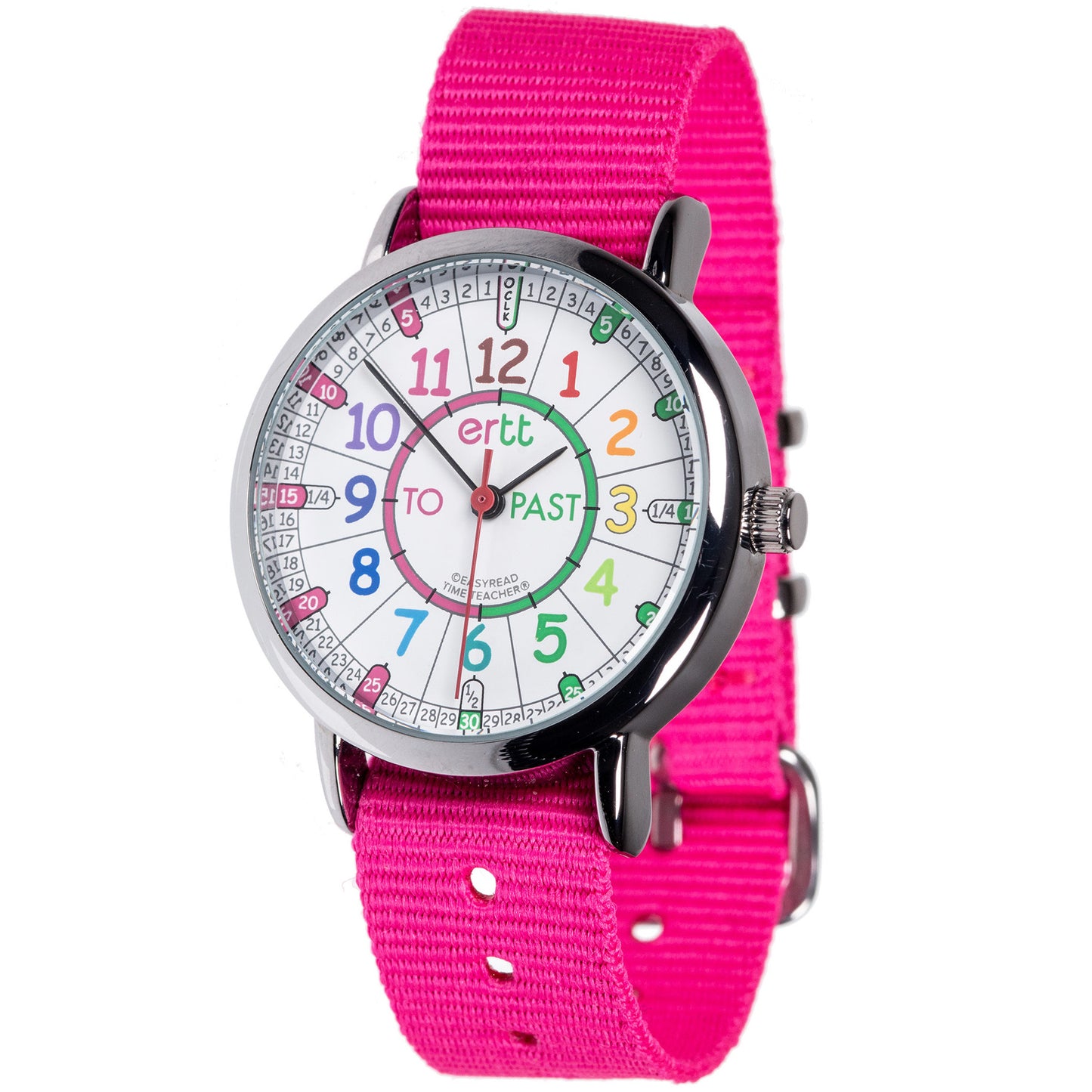 Easy Read Time Teacher Watch Pink