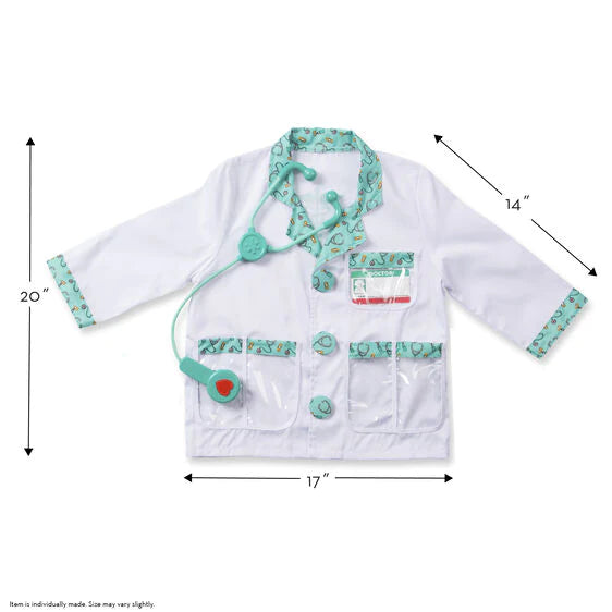 Melissa and Doug Dress Up Doctor's Coat including Instruments