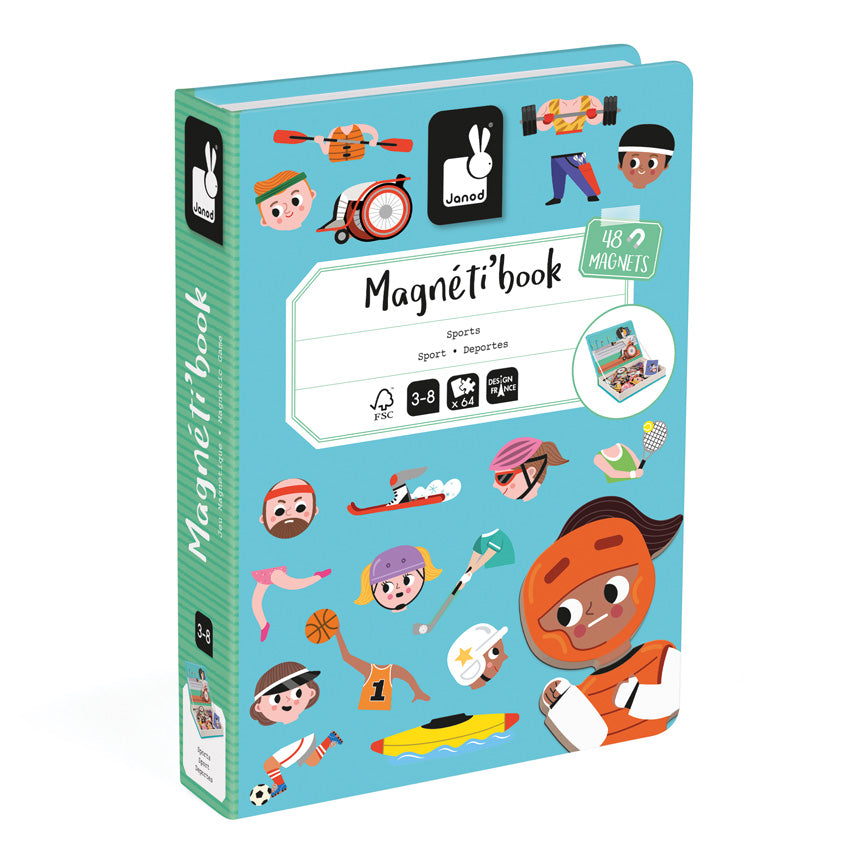 Janod Sports Magnetic Book