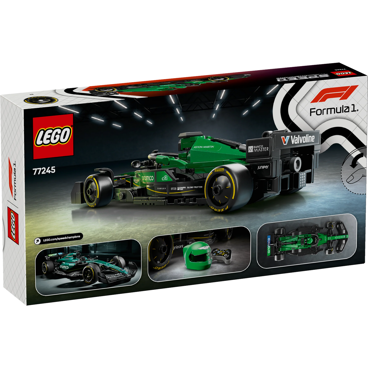 LEGO Speed Champions Aston Martin Aramco F1 AMR24 Race Car 77245