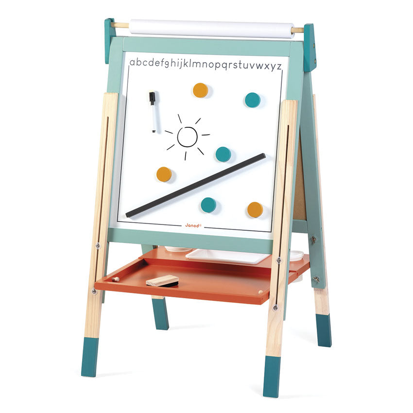 Janod - Height Adjustable Blackboard + Whiteboard