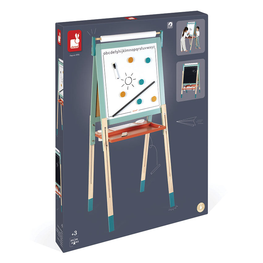 Janod - Height Adjustable Blackboard + Whiteboard