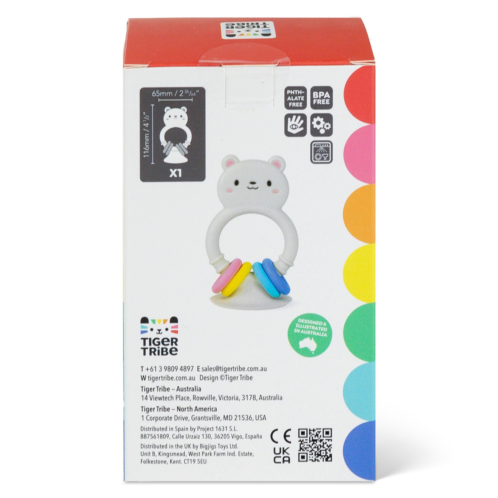 Tiger Tribe High Chair Buddy - Silicone Bear