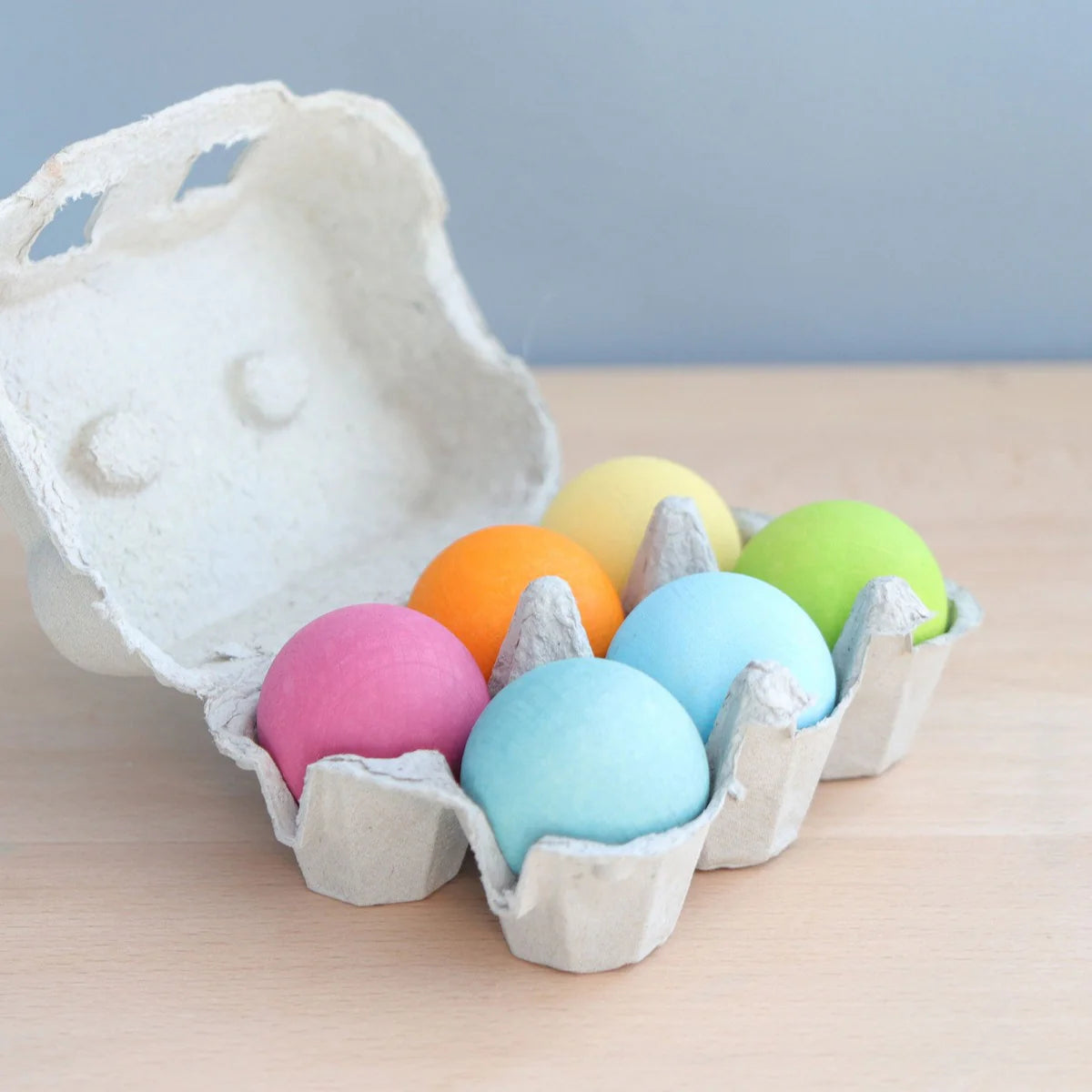 Grimm's Wooden Balls Large Pastel Set of 6