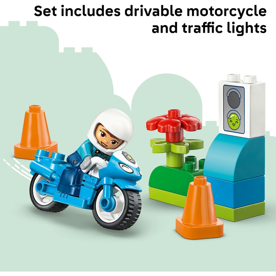 DUPLO by LEGO Town Blue Police Motorcycle 10471