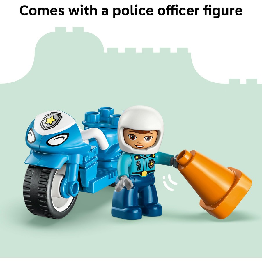 DUPLO by LEGO Town Blue Police Motorcycle 10471