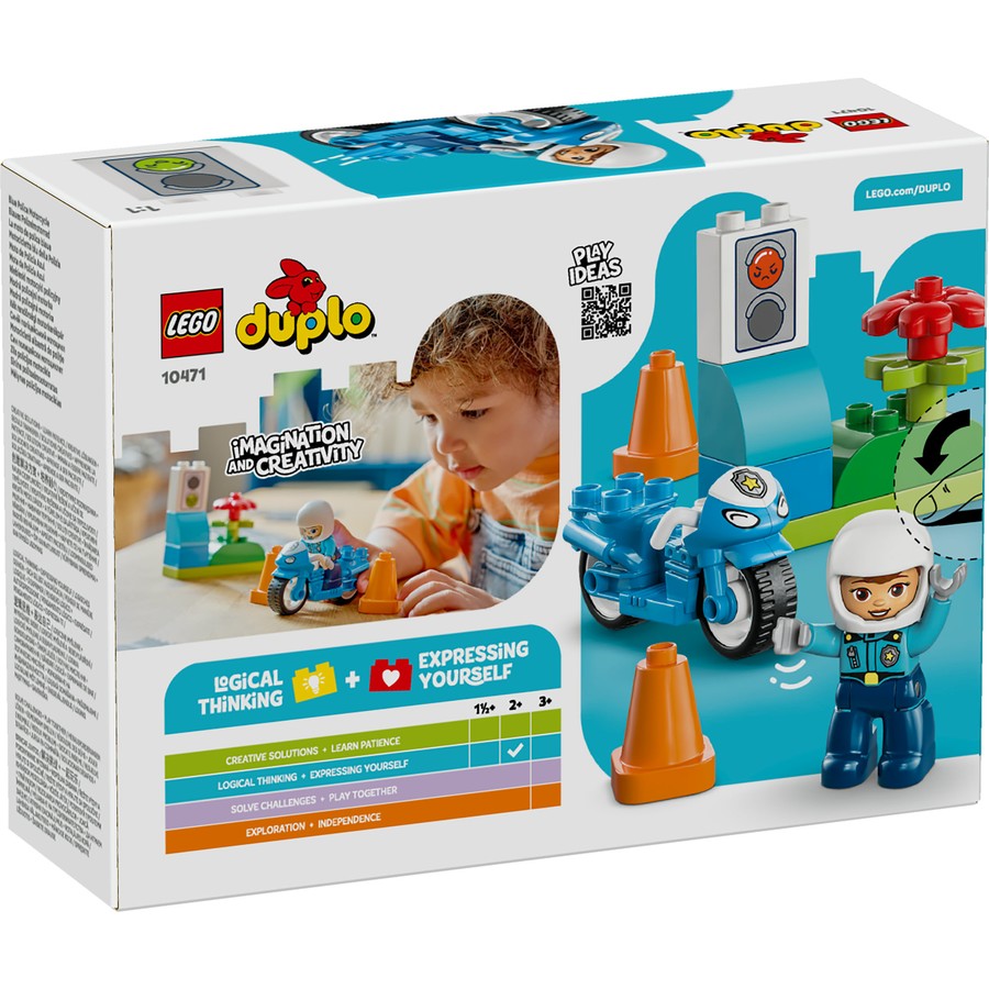DUPLO by LEGO Town Blue Police Motorcycle 10471