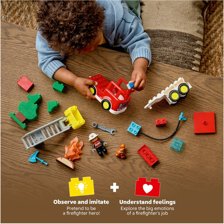 DUPLO by LEGO Fire Truck with Hose and Firefighter 10473