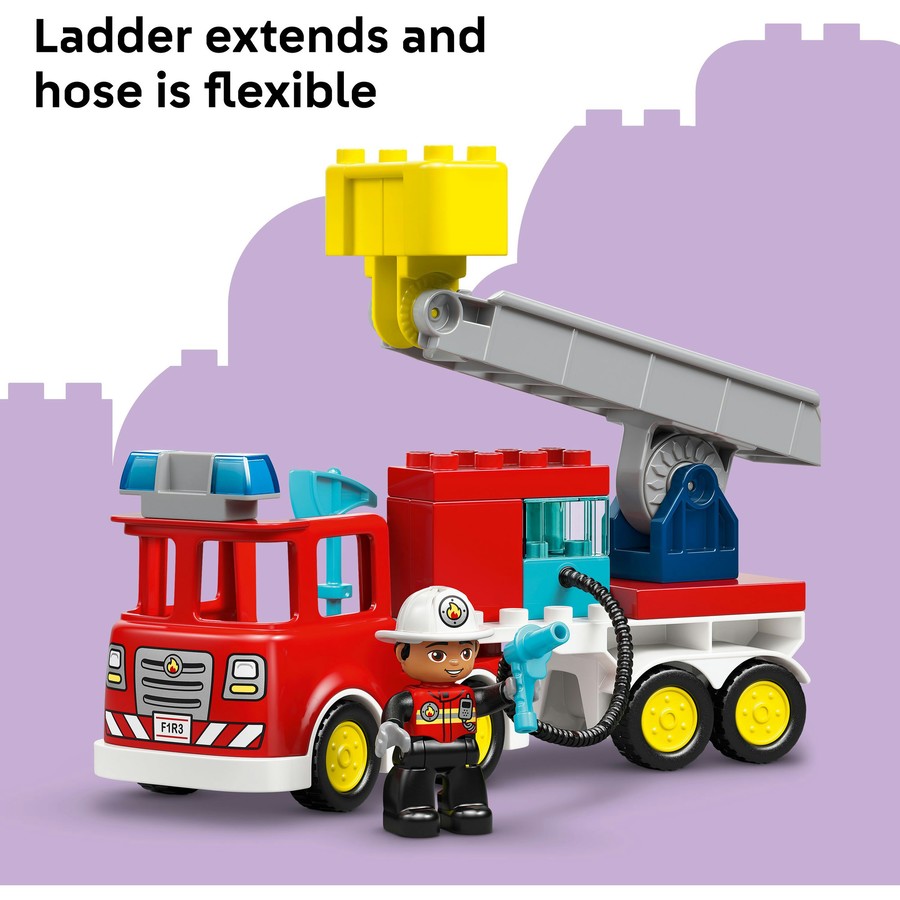 DUPLO by LEGO Fire Truck with Hose and Firefighter 10473