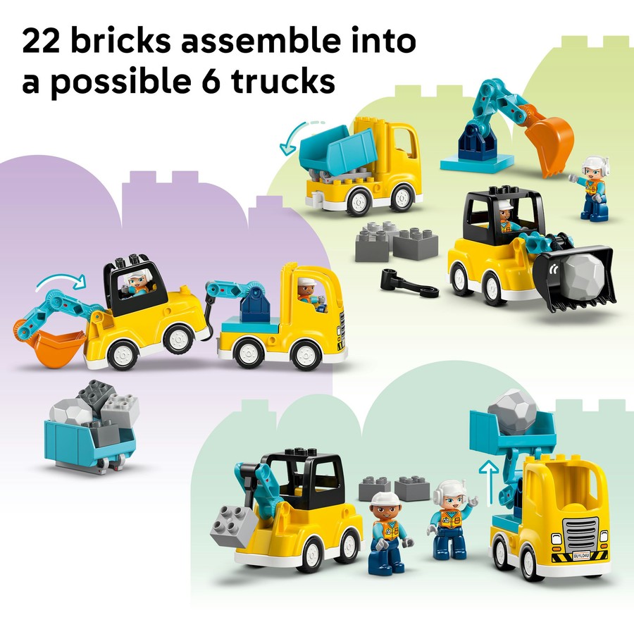 DUPLO by LEGO 3 in 1 Construction Vehicles 10475