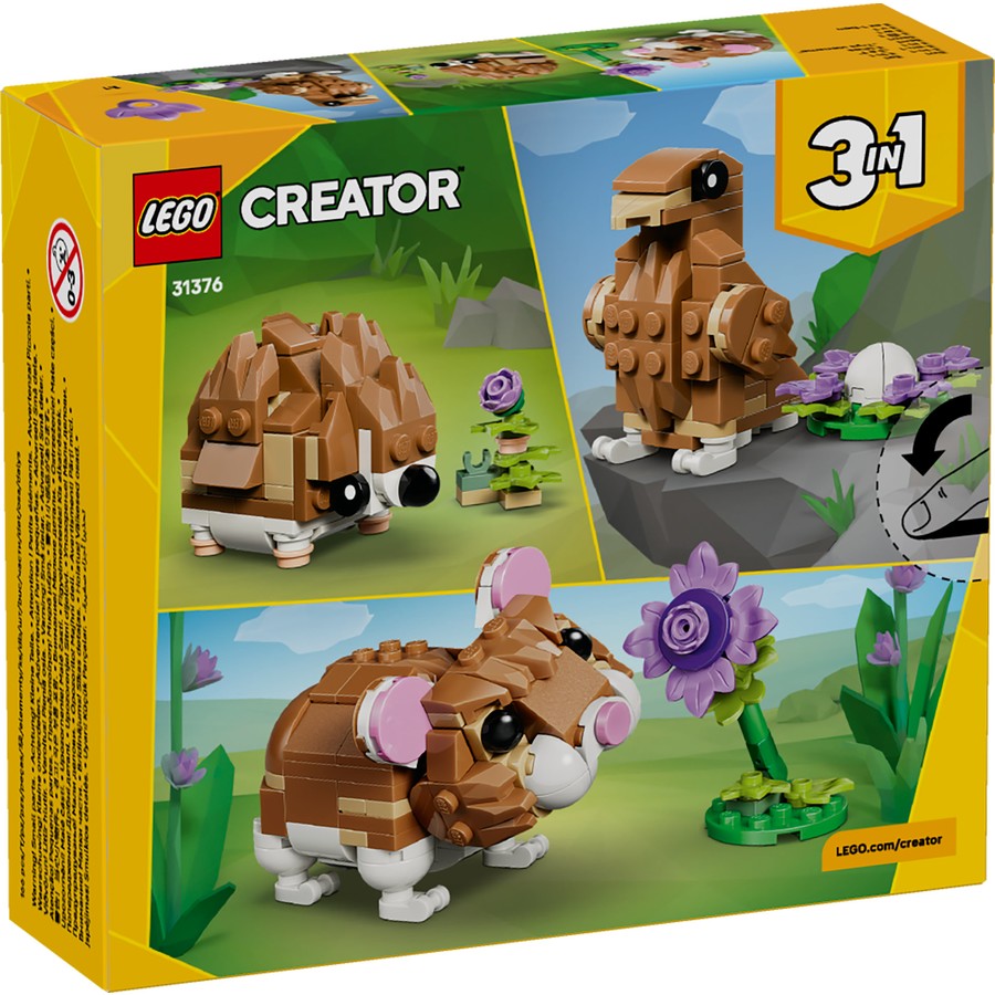 LEGO Creator 3 in 1: Cute Hamster with a Flower 31376