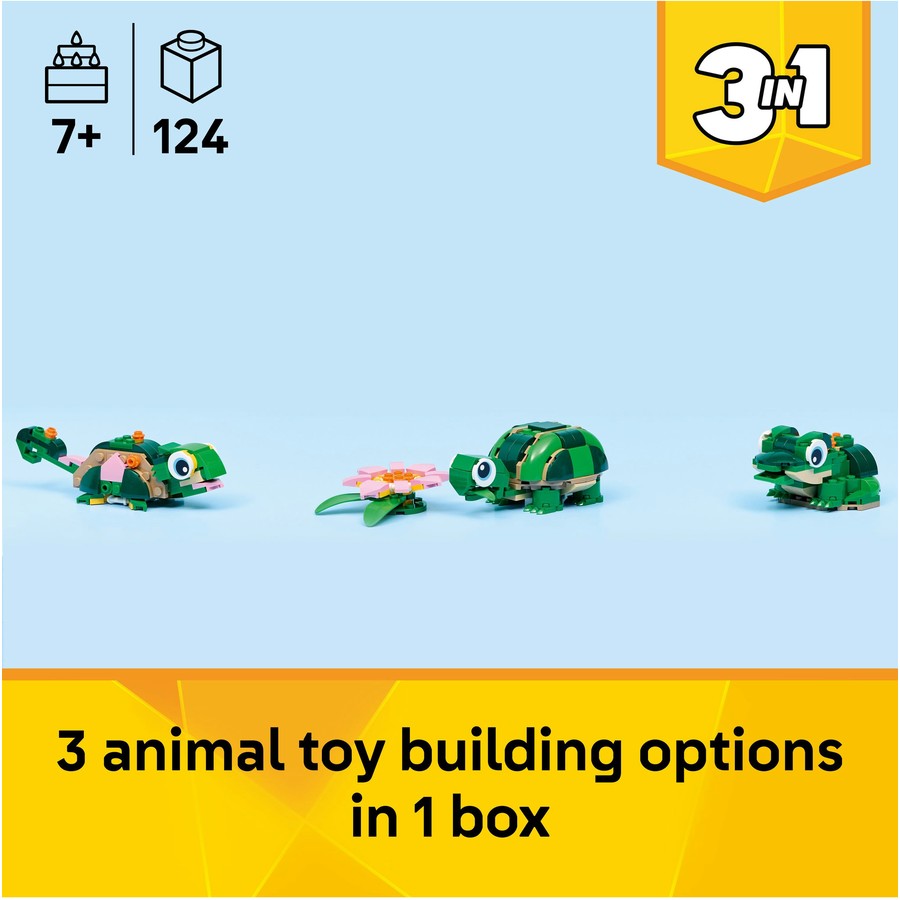 LEGO Creator 3 in 1: Turtle with a Water Lily Flower 31377
