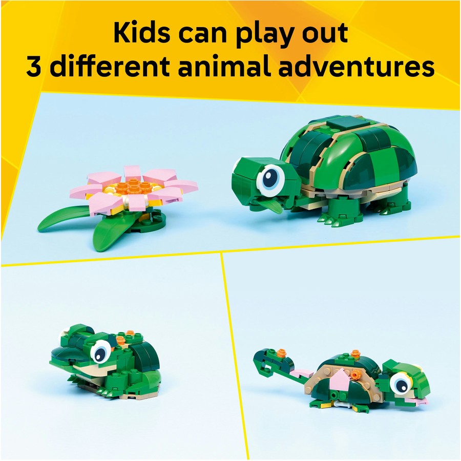 LEGO Creator 3 in 1: Turtle with a Water Lily Flower 31377