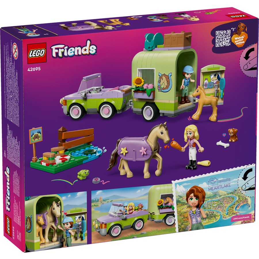 LEGO Friends Horse & Baby Foal Trailer 42695
