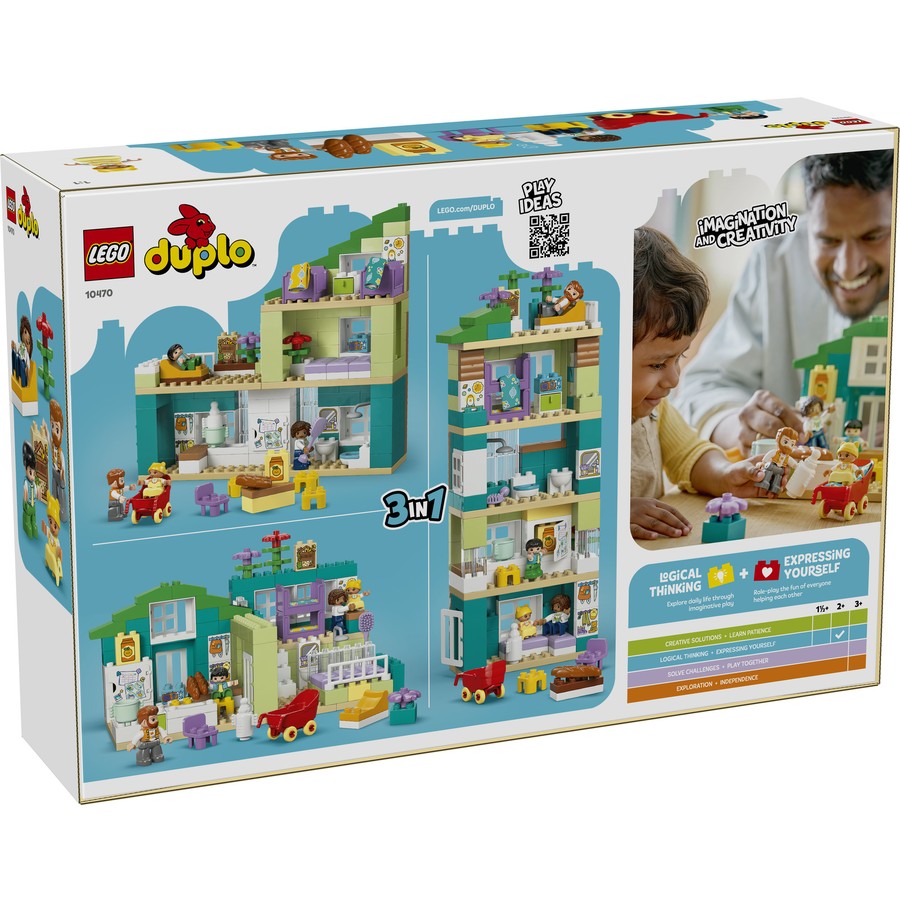 DUPLO by LEGO 3 in 1 Modern Family House with Figures 10470