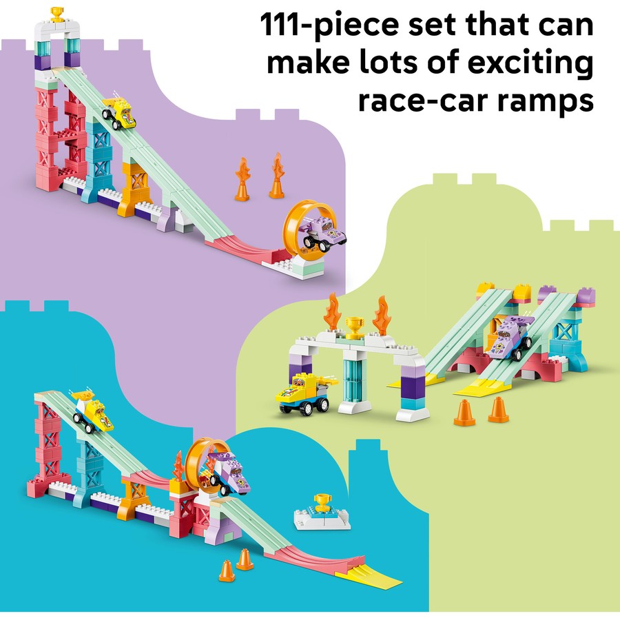 DUPLO by LEGO 3 in 1 Creative Ramps with Vehicles 10478