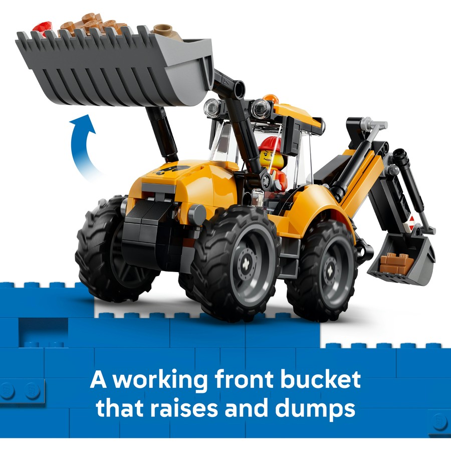 LEGO City Yellow Backhoe Loader 60480