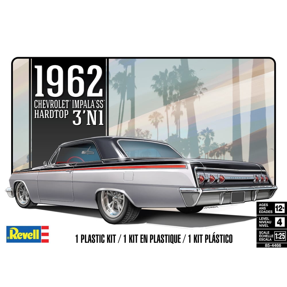Revell '62 Chevy Impala Hard Top 3in1 1:25 - 14466