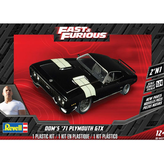 Revell Fast & Furious Dom's '71 Plymouth GTX 2in1 1:24 - 14477