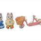 Sylvanian Families - Tandem Cycling Set Husky Sister and Brother