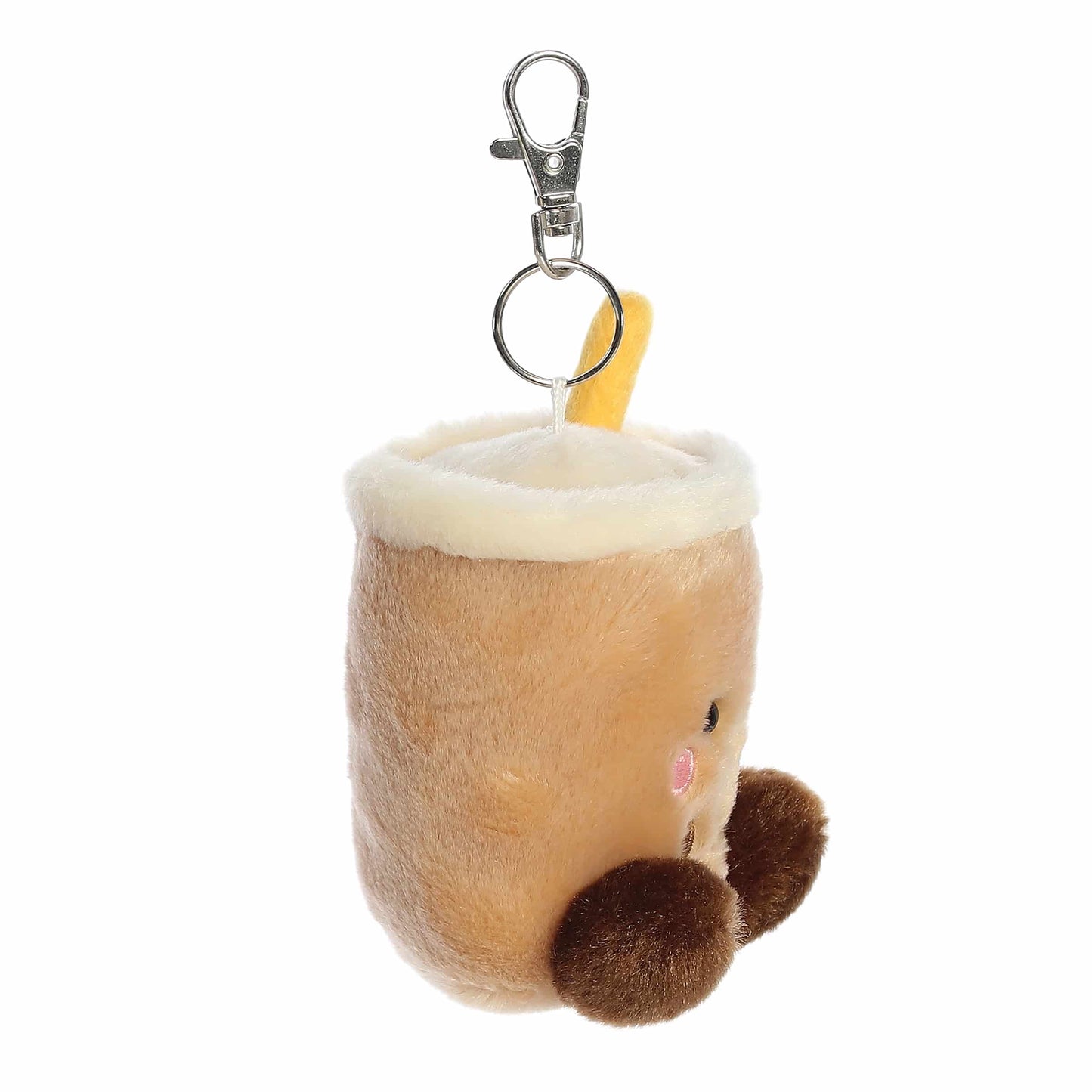 Palm Pals Clip-On Keychain - Milky Tea Boba