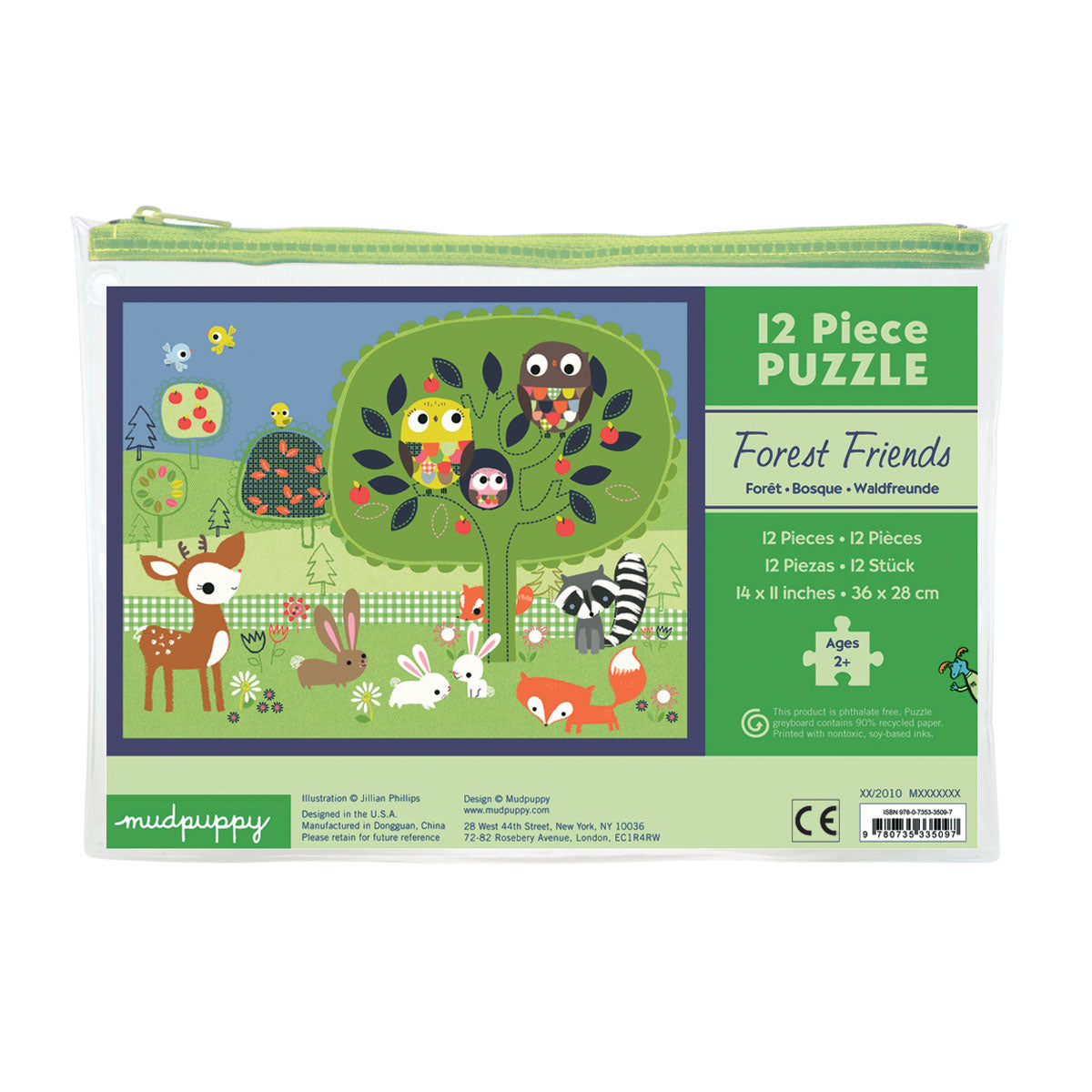 Mudpuppy Puzzle Forest Friends 12pc