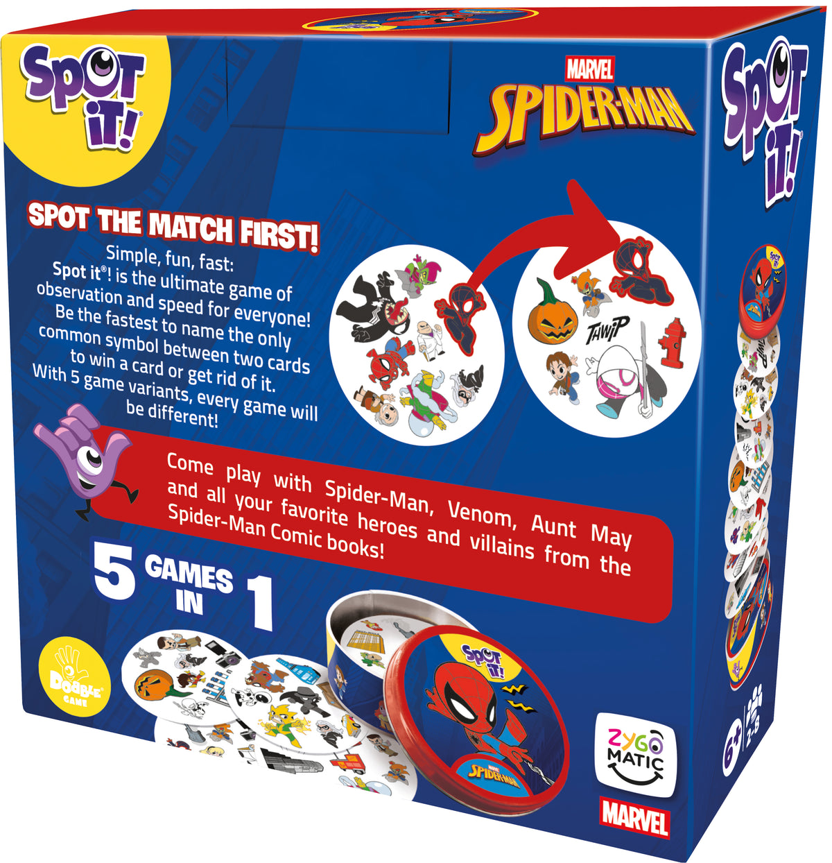 Spot It Game: Spiderman