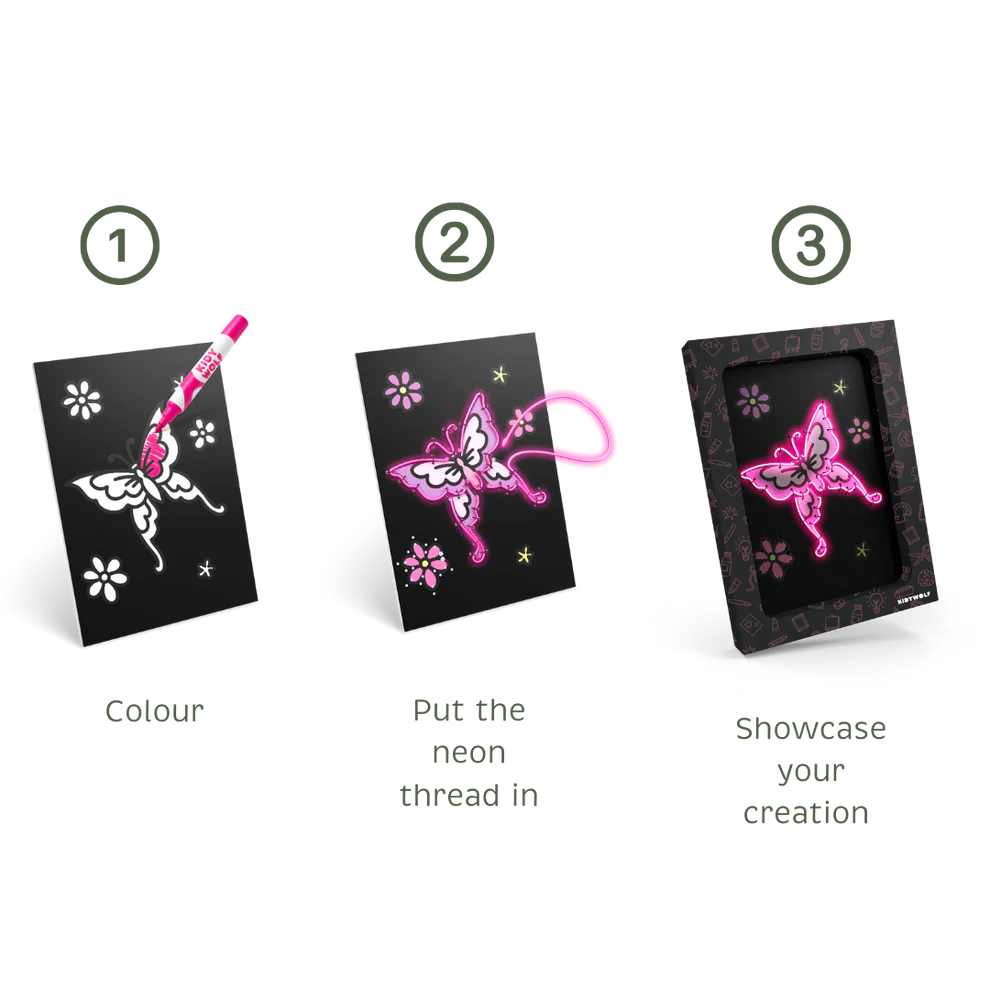 Kidywolf - KidyNeon Illuminated Wall Decoration Kit (Select Style)