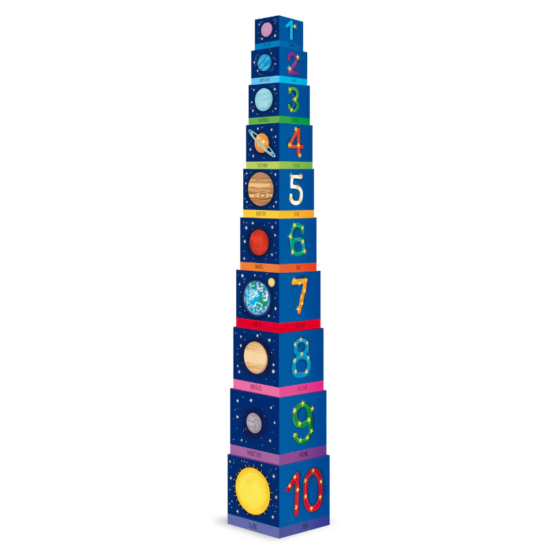 Sassi Edu Stacking Blocks & Book Set - Space