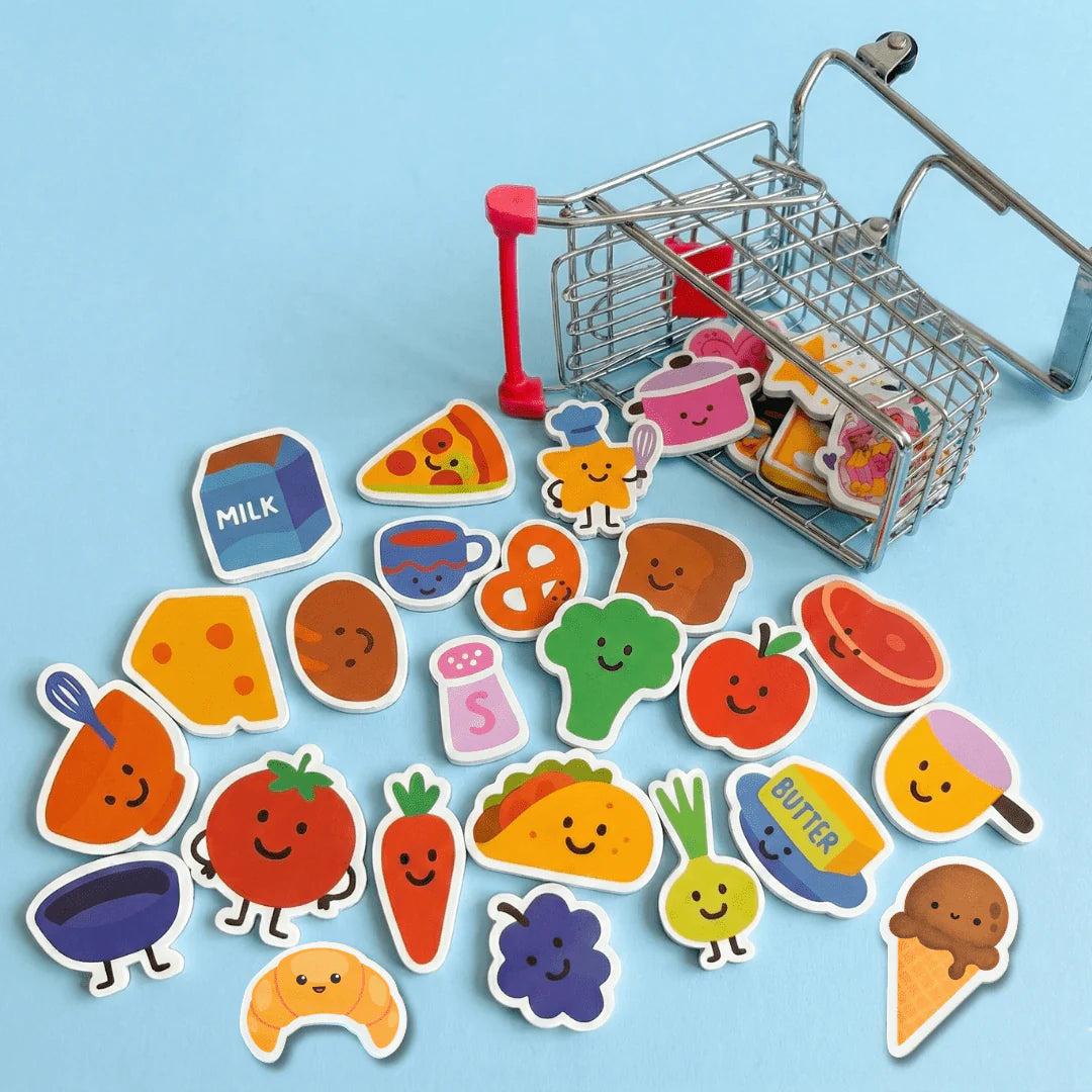 SmartyPals - Little Chef Magnet Set | Magnetic Food Play Pieces for Kids