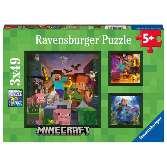 Ravensburger Puzzle Minecraft Biomes 3 x 49pc