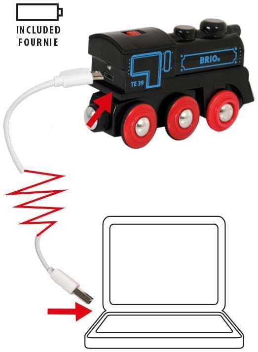 BRIO Rechargeable Engine with Mini USB Cable