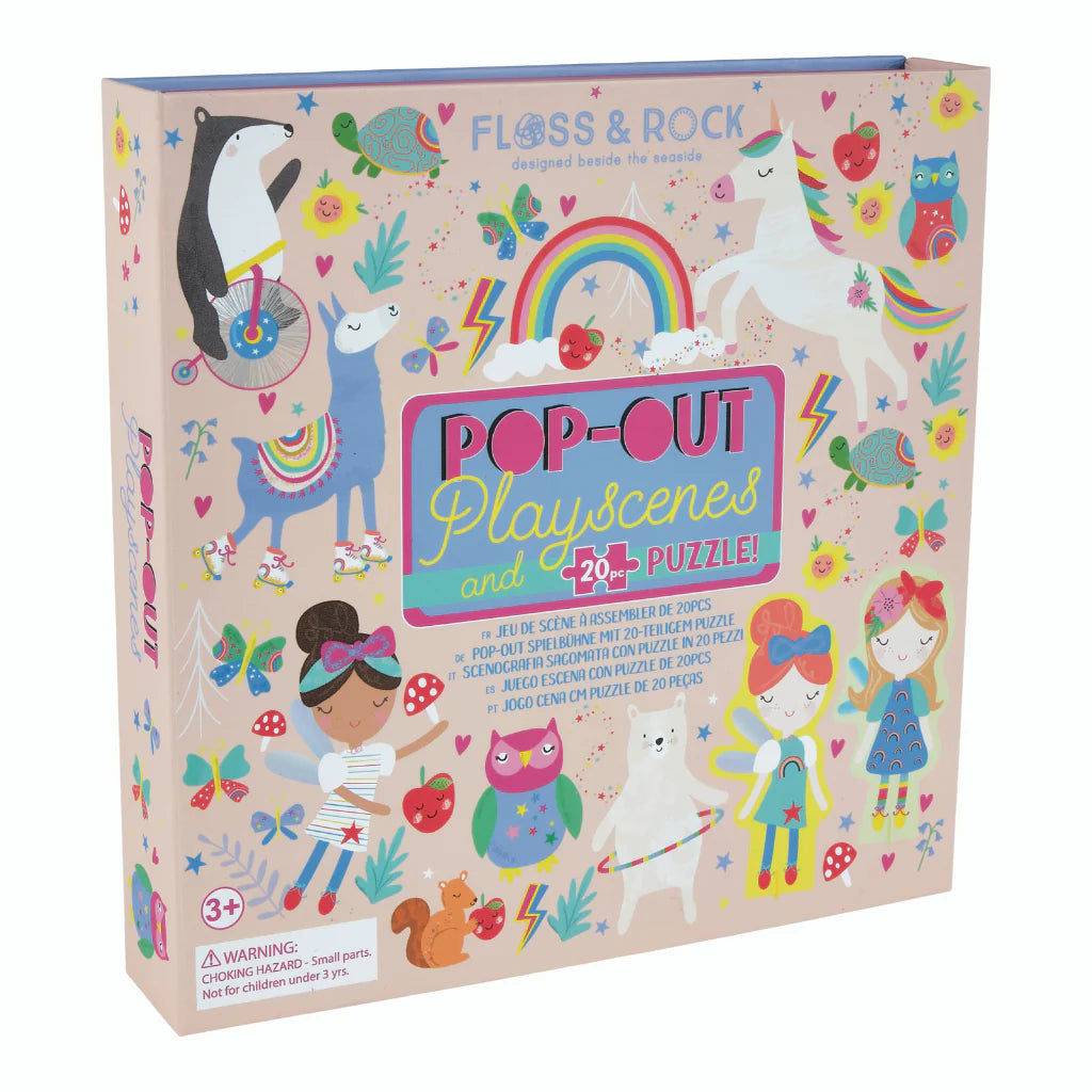 Floss & Rocket Pop Out Play Scene Rainbow Fairy