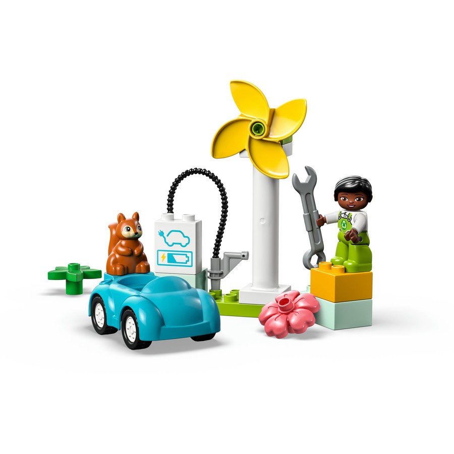 DUPLO by LEGO Town Wind Turbine and Electric Car 10985
