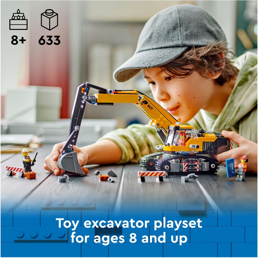 LEGO City Yellow Construction Excavator 60420