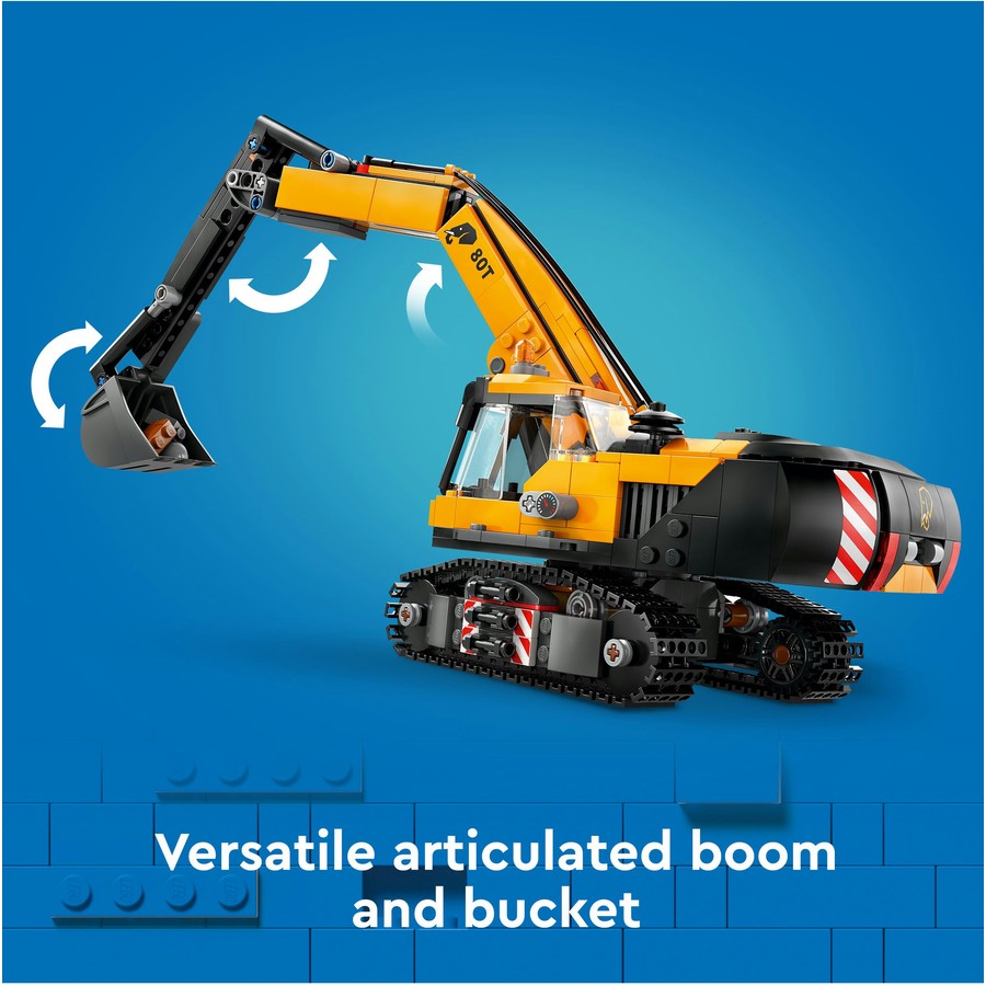 LEGO City Yellow Construction Excavator 60420