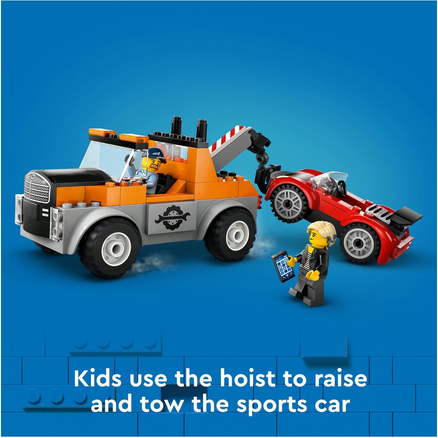 LEGO City Tow Truck and Sports Car Repair Toy Playset 60435