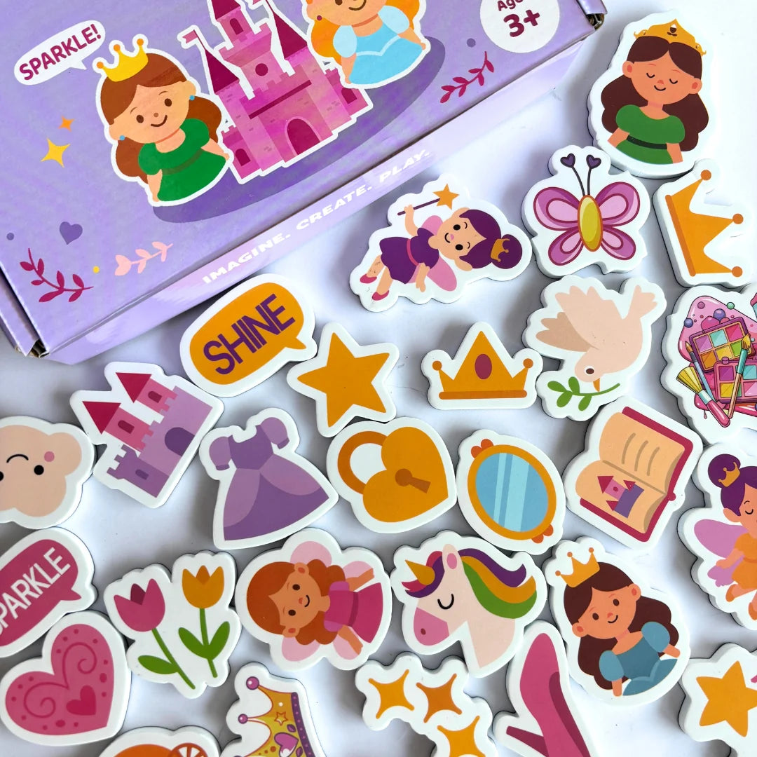 SmartyPals - Princess Magnet Set | Fairy Tale Magnetic Play Pieces for Kids