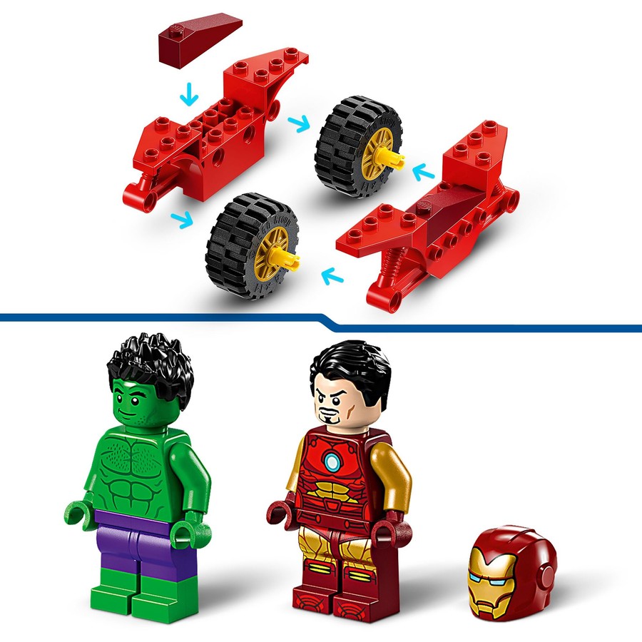 LEGO Super Heroes Marvel Iron Man with Bike and The Hulk 76287