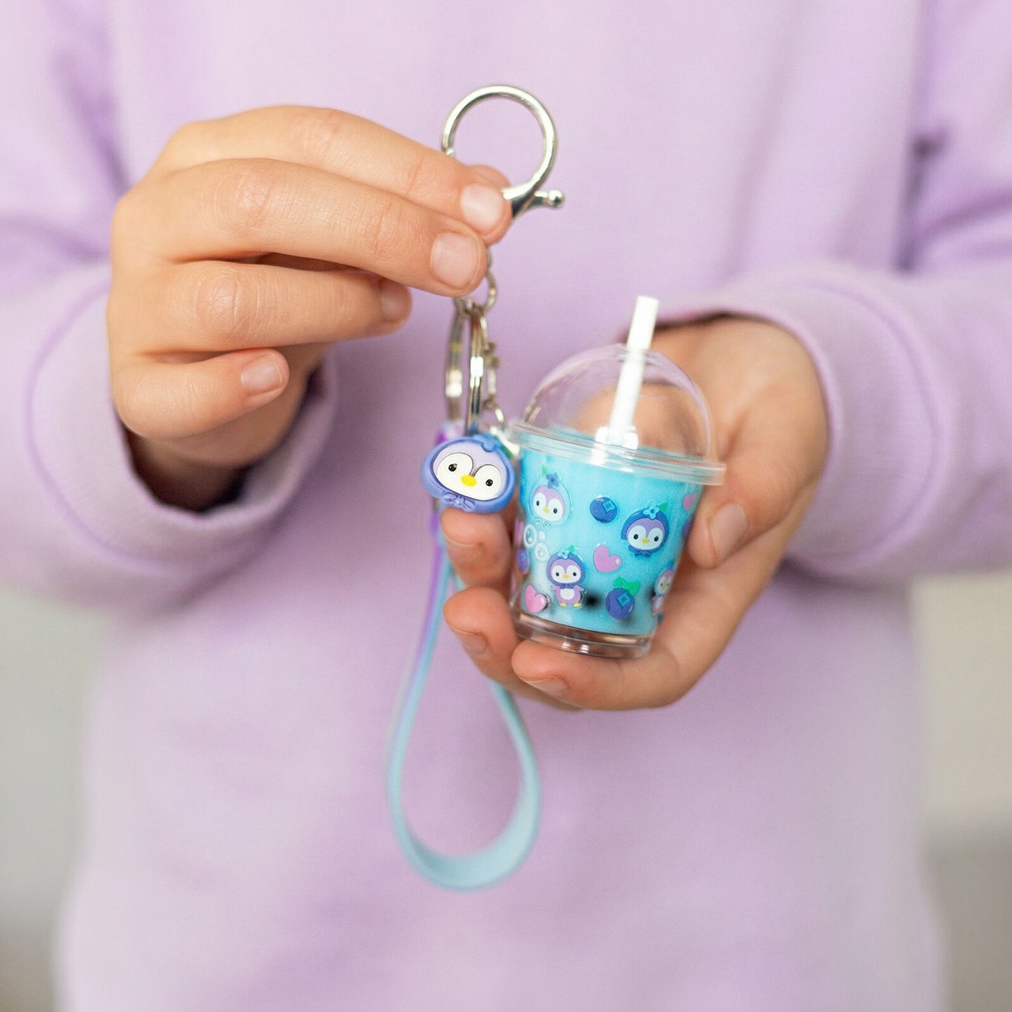 Tiger Tribe - Bag Charm Kit | Blueberry Bubble Tea