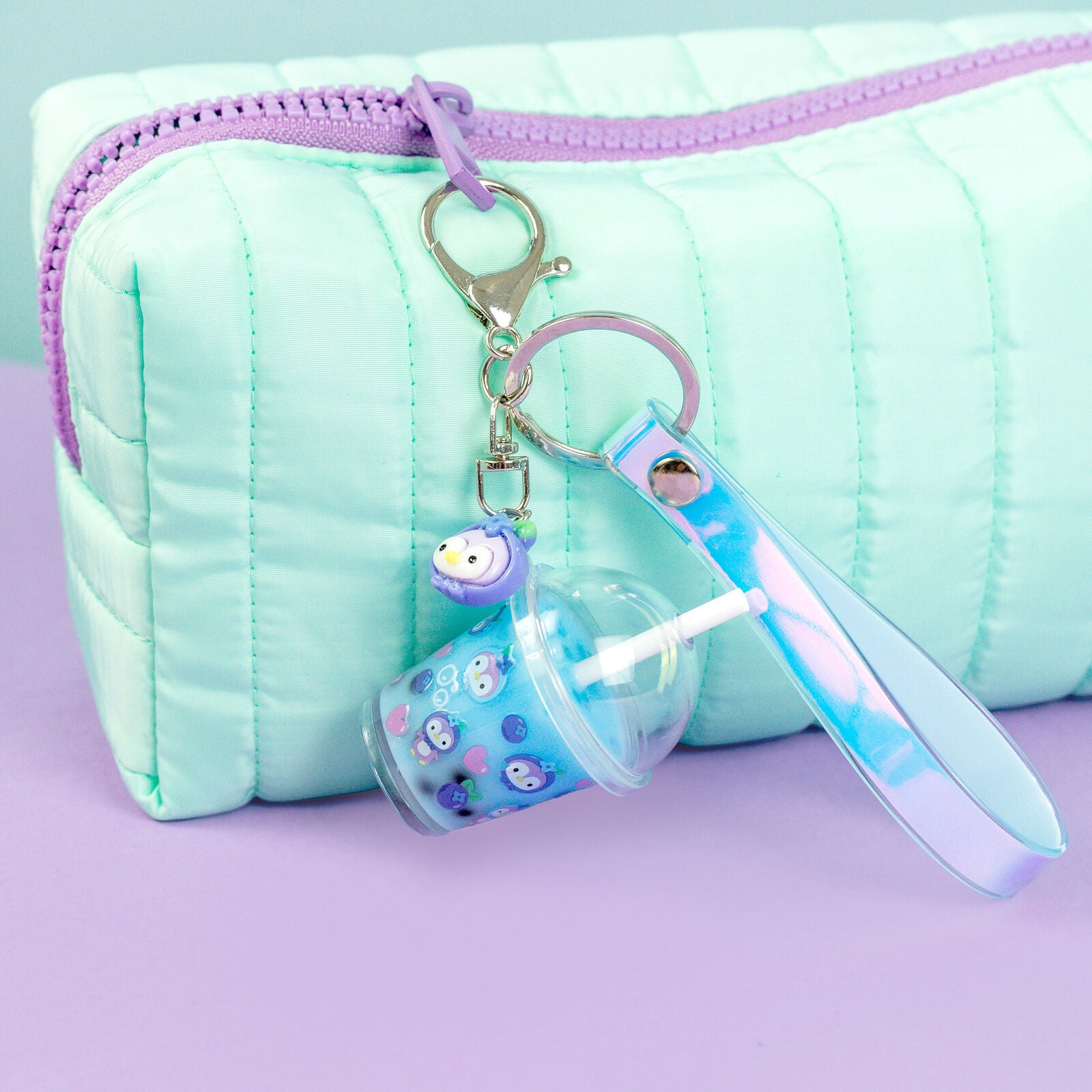 Tiger Tribe - Bag Charm Kit | Blueberry Bubble Tea