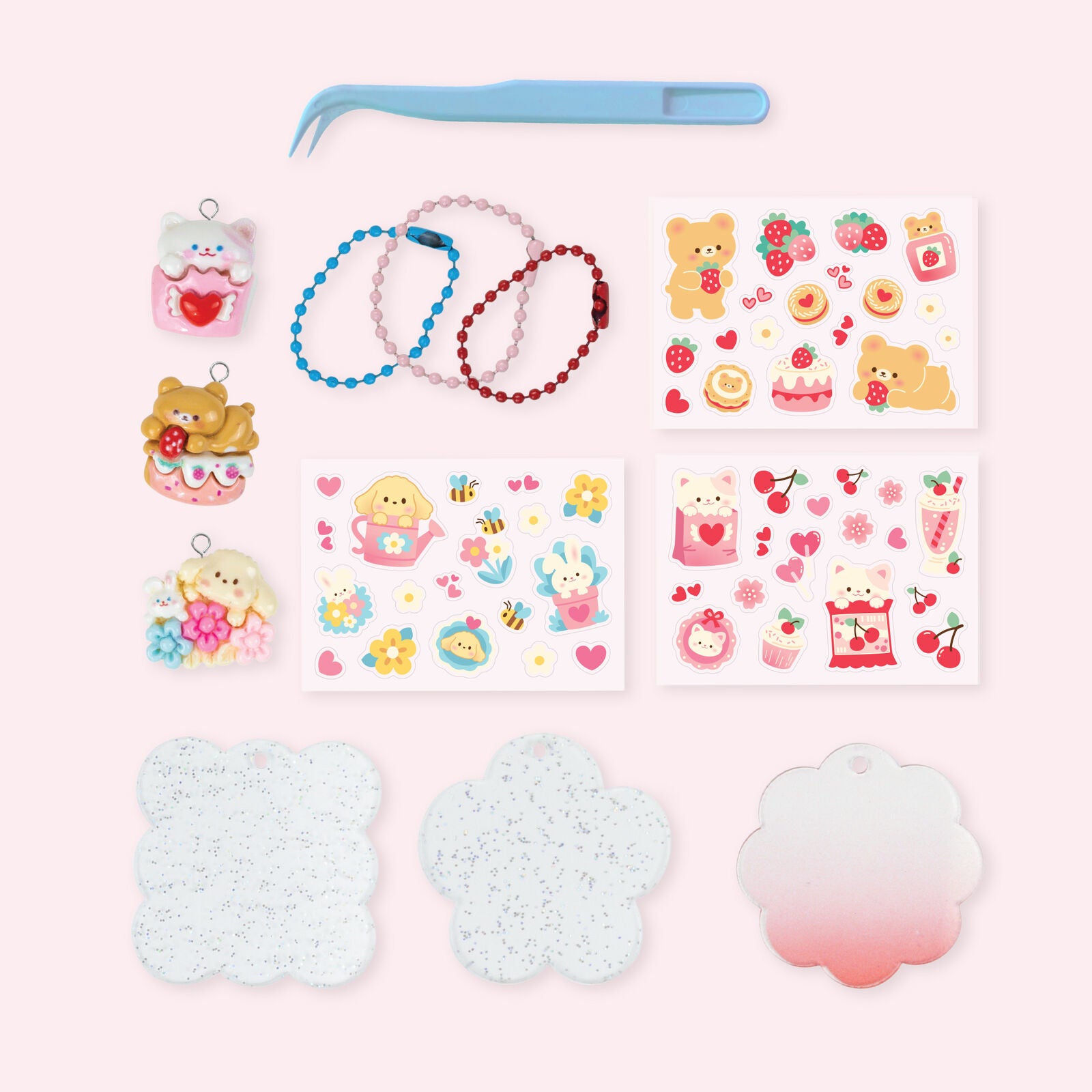 Tiger Tribe -  Sticker Craft Kit | Kawaii Bag Charms